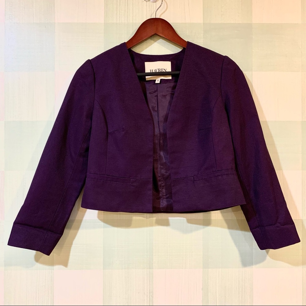 Purple Havren Cropped Coat 💜